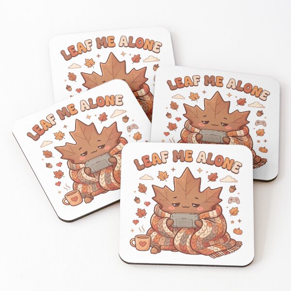 Item preview, Leaf me Alone - Cute Gamer Girl Autumn T-Shirt designed and sold by LoFizzy.