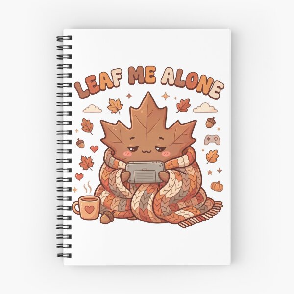 Item preview, Leaf me Alone - Cute Gamer Girl Autumn T-Shirt designed and sold by LoFizzy.