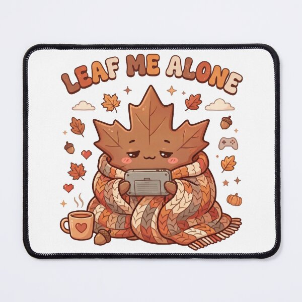 Item preview, Leaf me Alone - Cute Gamer Girl Autumn T-Shirt designed and sold by LoFizzy.