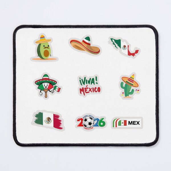 Item preview, Viva Mexico Soccer 2026 Celebration Sticker Set designed and sold by KAWAII STUDIO NB.