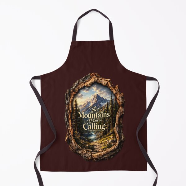 Item preview, Copy of Mountain Landscape in Rustic Bark Frame – Woodland Nature Art designed and sold by GGAUL.