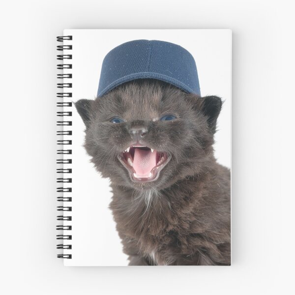 Item preview, Rebellious Black Kitten in Baseball Cap Poster - Spicy Street Cat Sticker - Hypebeast Void Kitten Graphic for Streetwear designed and sold by WildGentlemen.