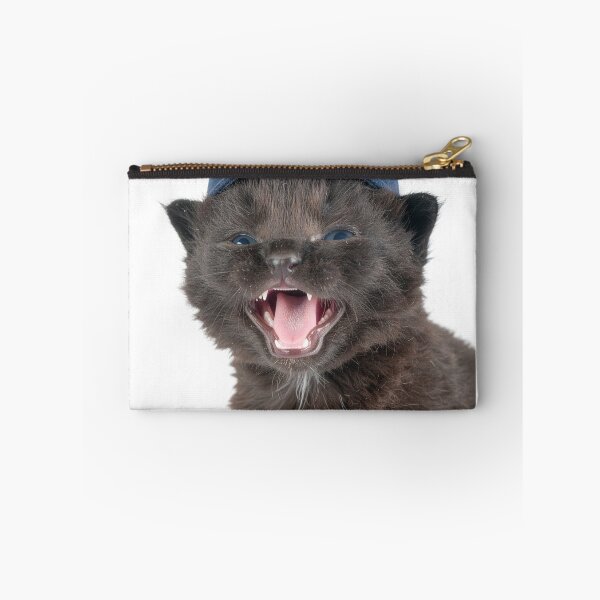 Item preview, Rebellious Black Kitten in Baseball Cap Poster - Spicy Street Cat Sticker - Hypebeast Void Kitten Graphic for Streetwear designed and sold by WildGentlemen.
