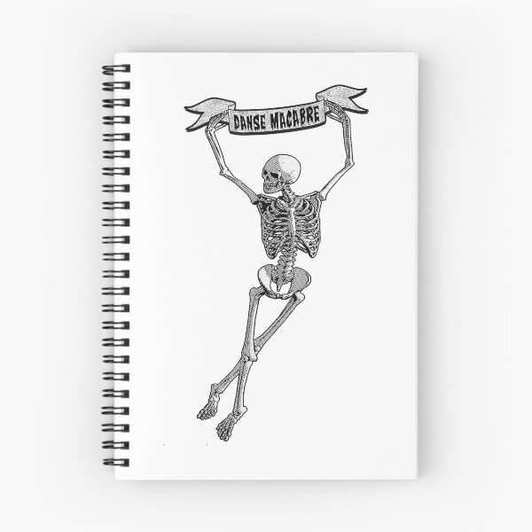 Item preview, Danse Macabre Dancing Skeleton Halloween Dance of Death T-Shirt designed and sold by Voila-creative.