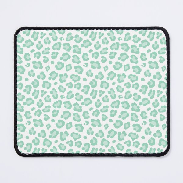 Item preview, White and Mint leopard print designed and sold by pattern-archive.