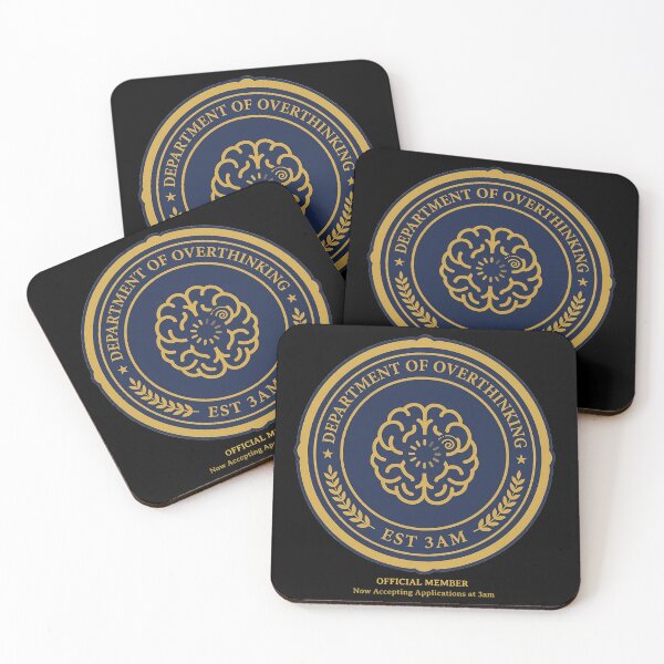 Item preview, Department Of Overthinking Official Seal Sarcastic Humor designed and sold by how-is-design.