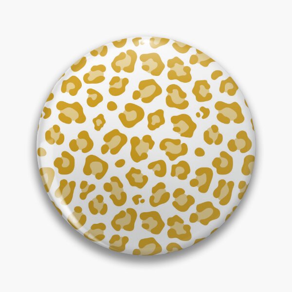 Item preview, White and Mustard leopard print designed and sold by pattern-archive.