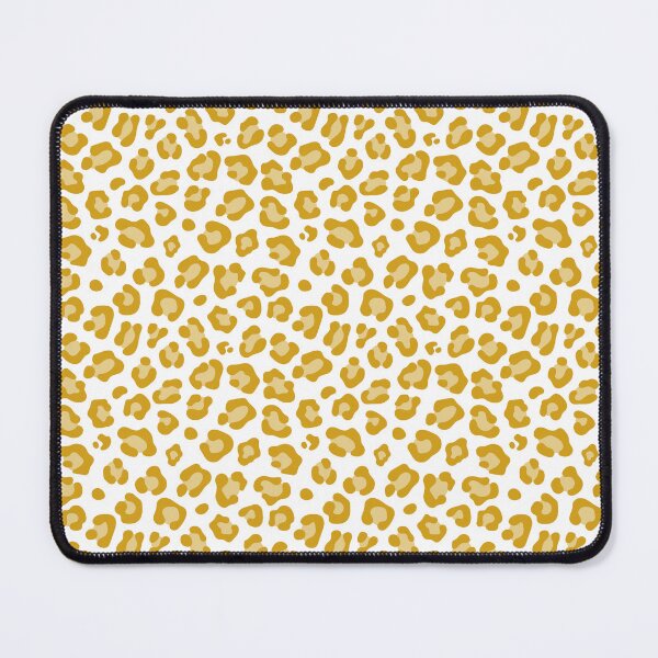 Item preview, White and Mustard leopard print designed and sold by pattern-archive.