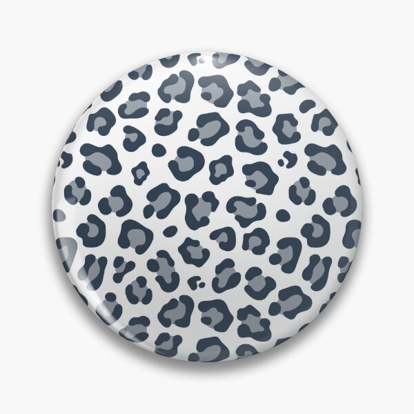 Item preview, White and Navy leopard print designed and sold by pattern-archive.