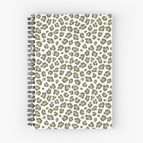 Item preview, White and Olive leopard print designed and sold by pattern-archive.