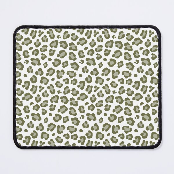 Item preview, White and Olive leopard print designed and sold by pattern-archive.