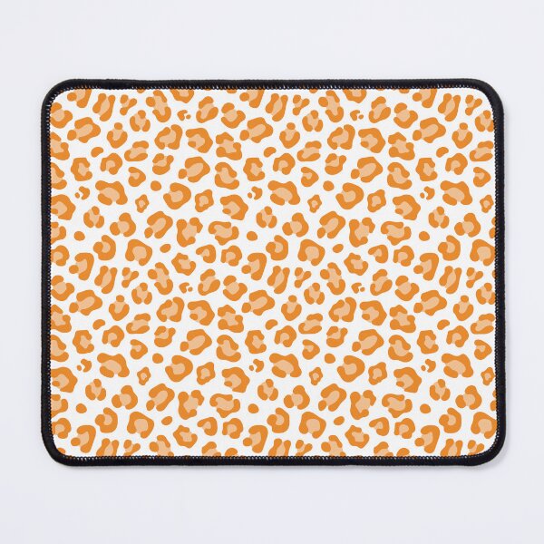 Item preview, White and Orange leopard print designed and sold by pattern-archive.