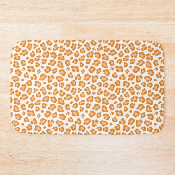 Item preview, White and Orange leopard print designed and sold by pattern-archive.