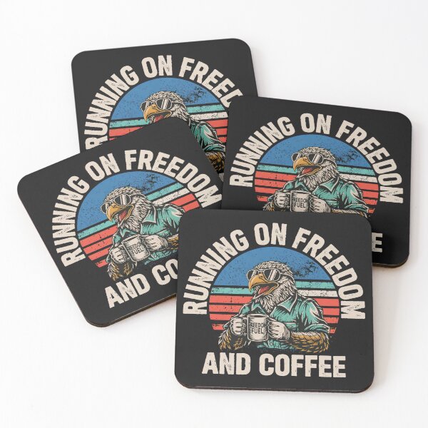 Item preview, Ruining on Freedom and Coffee – Sarcastic Typography Design designed and sold by Original1977.