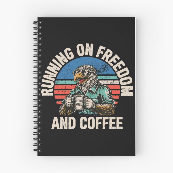 Item preview, Ruining on Freedom and Coffee – Sarcastic Typography Design designed and sold by Original1977.