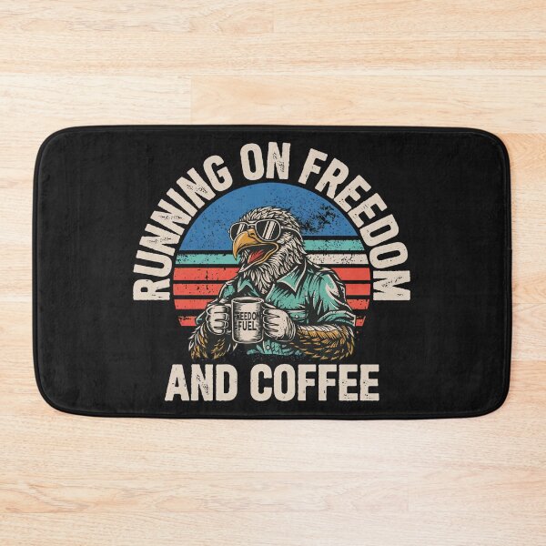 Item preview, Ruining on Freedom and Coffee – Sarcastic Typography Design designed and sold by Original1977.