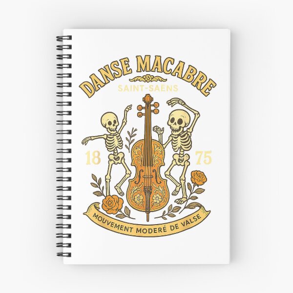 Item preview, Danse Macabre Saint-Saëns Skeletons Classical Halloween T-Shirt designed and sold by Othinus.