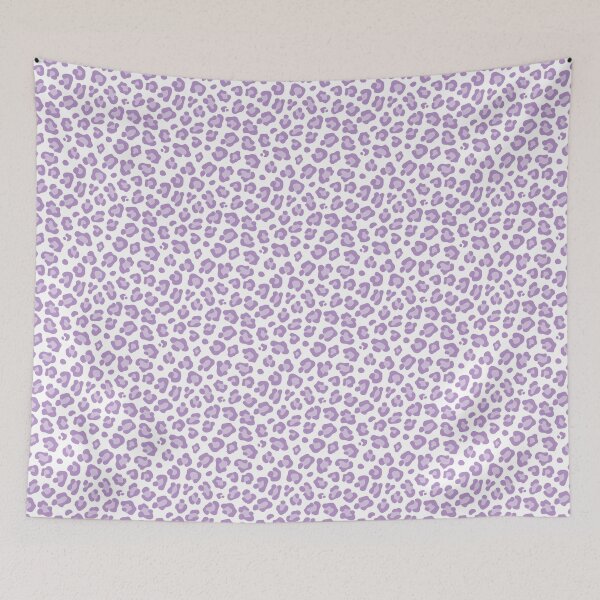 Item preview, White and Purple leopard print designed and sold by pattern-archive.