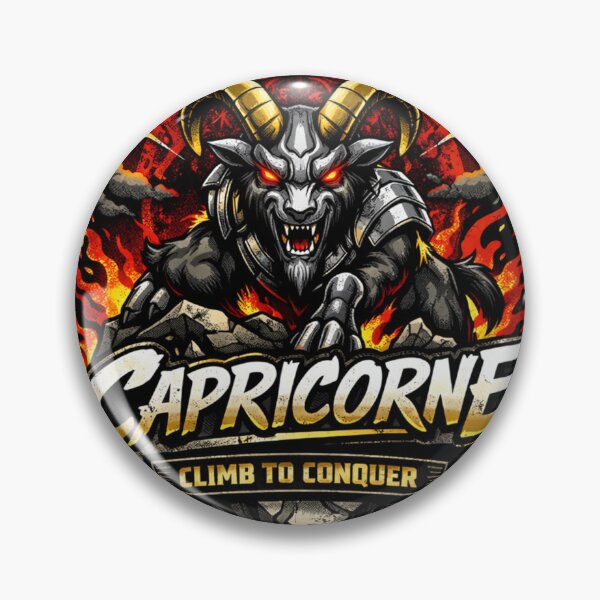 Item preview, Capricorn Mountain Fury – Climb to Conquer designed and sold by AstraDrip Studio.