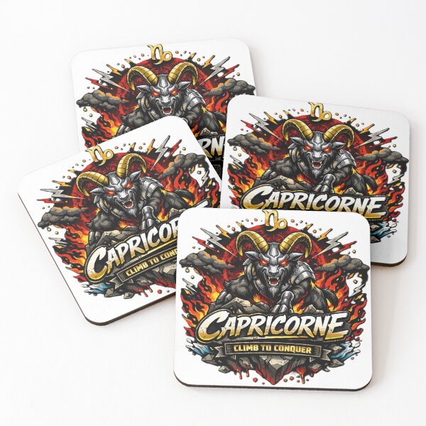 Item preview, Capricorn Mountain Fury – Climb to Conquer designed and sold by AstraDrip Studio.