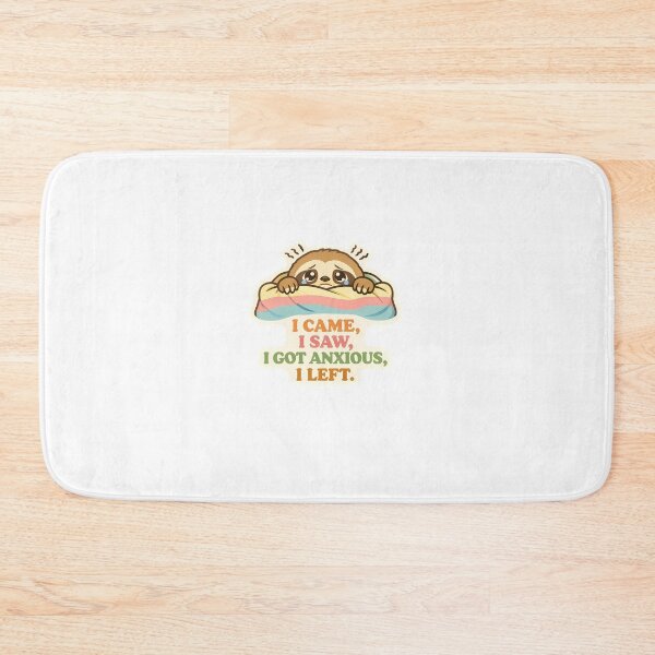 Item preview, I Came I Saw I Got Anxious I Left Funny Sloth Sticker⁠ designed and sold by MIROUZ2000.