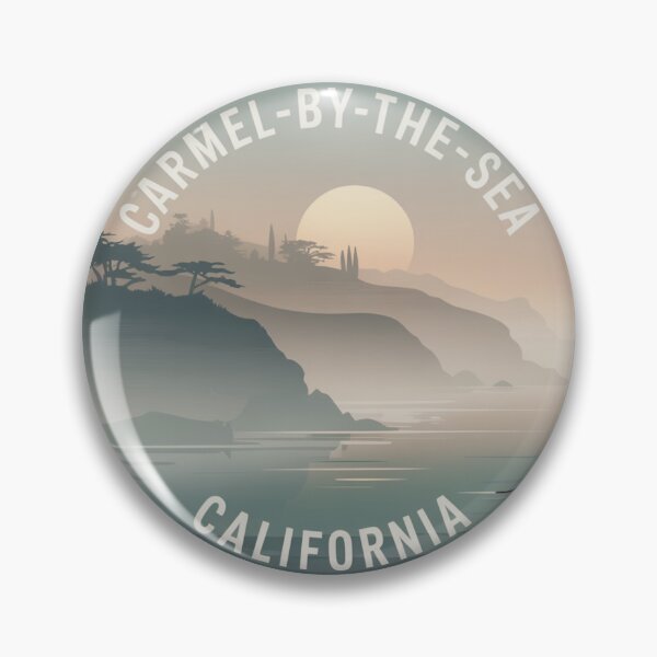 Item preview, Carmel-by-the-Sea California: Misty Cliffs & Soft Sunset designed and sold by CircinusStore.