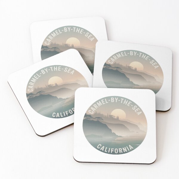 Item preview, Carmel-by-the-Sea California: Misty Cliffs & Soft Sunset designed and sold by CircinusStore.