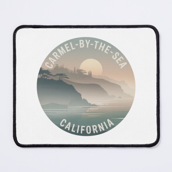 Item preview, Carmel-by-the-Sea California: Misty Cliffs & Soft Sunset designed and sold by CircinusStore.