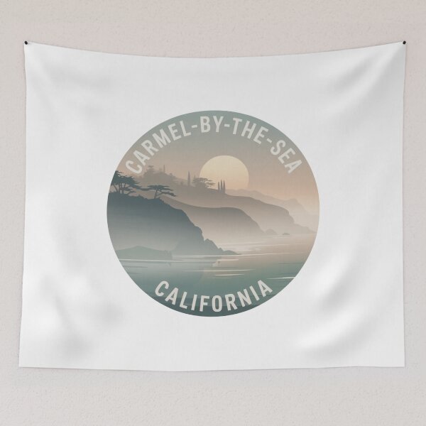 Item preview, Carmel-by-the-Sea California: Misty Cliffs & Soft Sunset designed and sold by CircinusStore.
