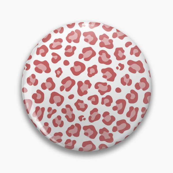Item preview, White and Pastel Red leopard print designed and sold by pattern-archive.
