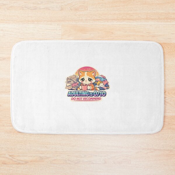 Item preview, Adulting Is 0 10 Do Not Recommend Funny Corporate Cat Sticker⁠ designed and sold by MIROUZ2000.