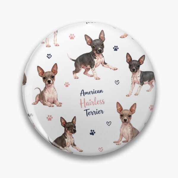 Item preview, Charming American Hairless Terrier Pattern designed and sold by Wags & Tails.