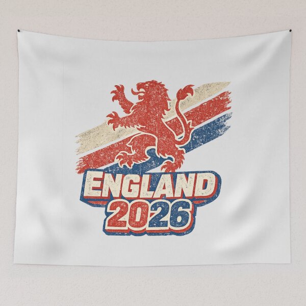 Item preview, England 2026 – Three Lions World Cup Retro designed and sold by ArthUpscale.