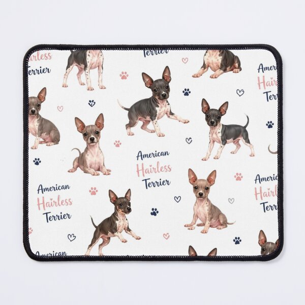 Item preview, Charming American Hairless Terrier Pattern designed and sold by Wags & Tails.