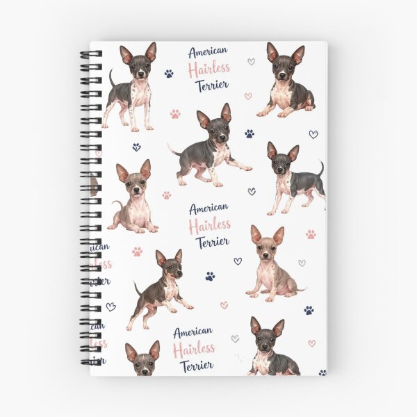 Item preview, Charming American Hairless Terrier Pattern designed and sold by Wags & Tails.