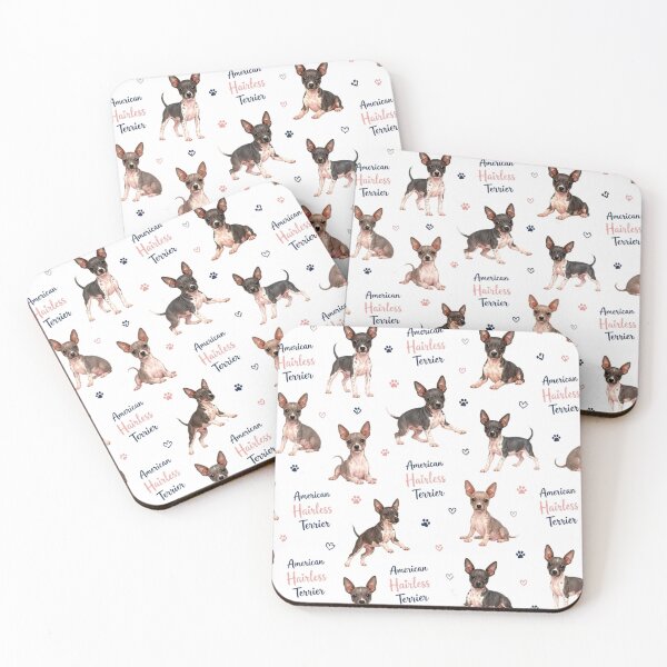 Item preview, Charming American Hairless Terrier Pattern designed and sold by Wags & Tails.