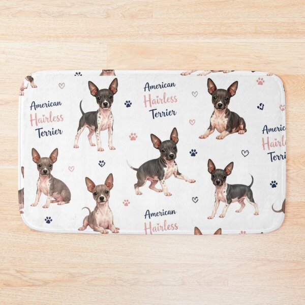 Item preview, Charming American Hairless Terrier Pattern designed and sold by Wags & Tails.