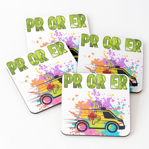 Item preview, PR OR ER - Funny Gym Ambulance Watercolor Splatter Graphic designed and sold by GraphixByHub.