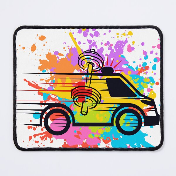 Item preview, PR OR ER - Funny Gym Ambulance Watercolor Splatter Graphic designed and sold by GraphixByHub.