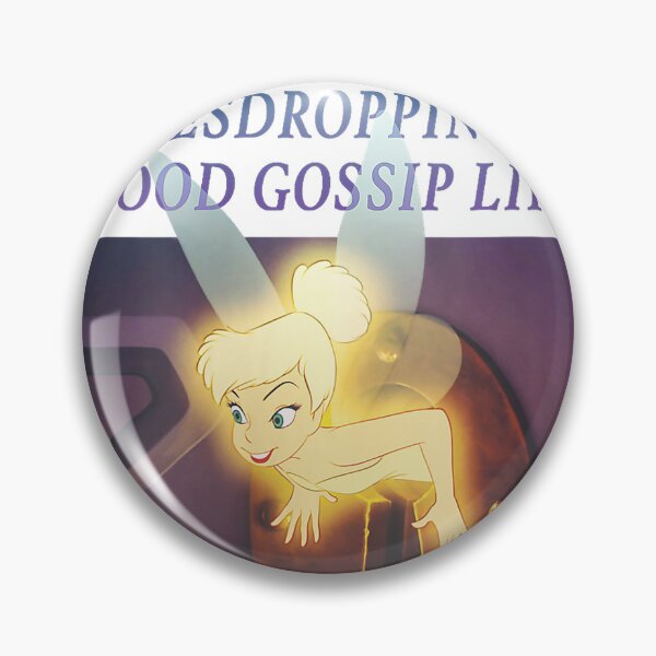 Item preview, Disney Peter Pan Tinker Bell Eavesdropping Meme V-Neck T-Shirt designed and sold by rawr00.