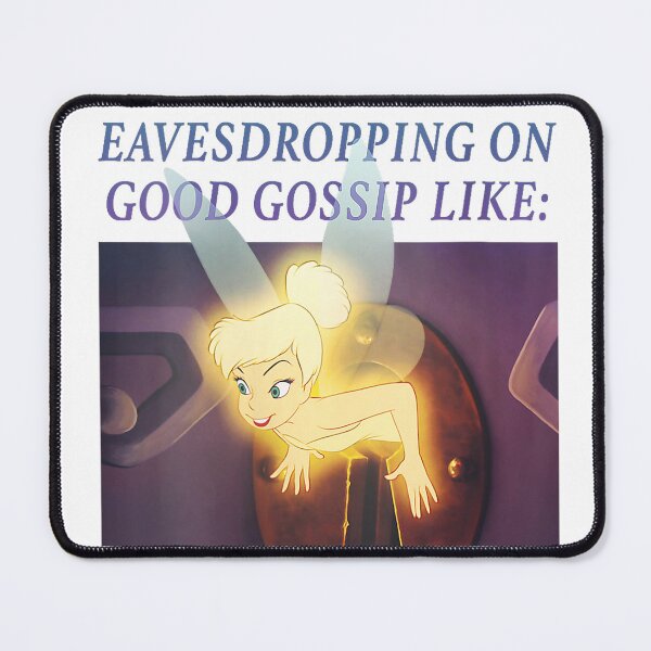 Item preview, Disney Peter Pan Tinker Bell Eavesdropping Meme V-Neck T-Shirt designed and sold by Ascendly.