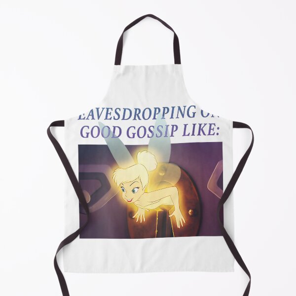 Item preview, Disney Peter Pan Tinker Bell Eavesdropping Meme V-Neck T-Shirt designed and sold by rawr00.