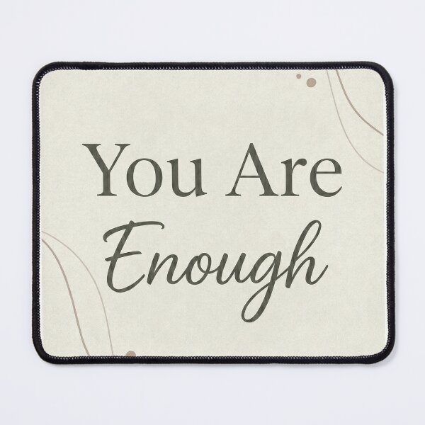 Item preview, ​You Are Enough Minimalist Boho Typography Print designed and sold by drhett09.
