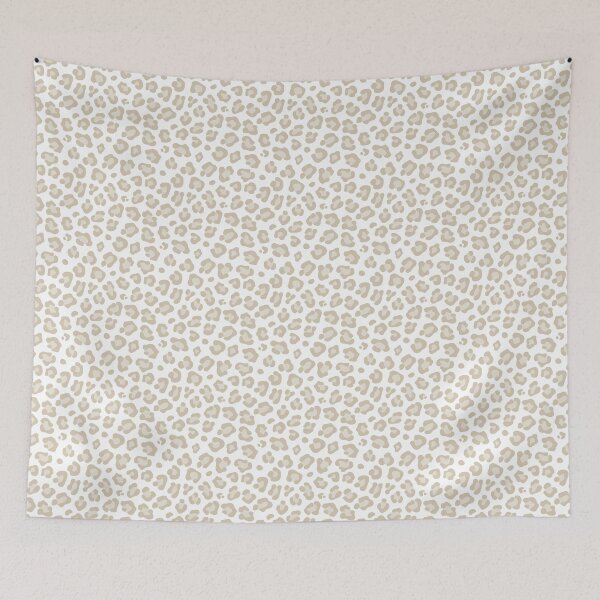 Item preview, White and Sand leopard print designed and sold by pattern-archive.