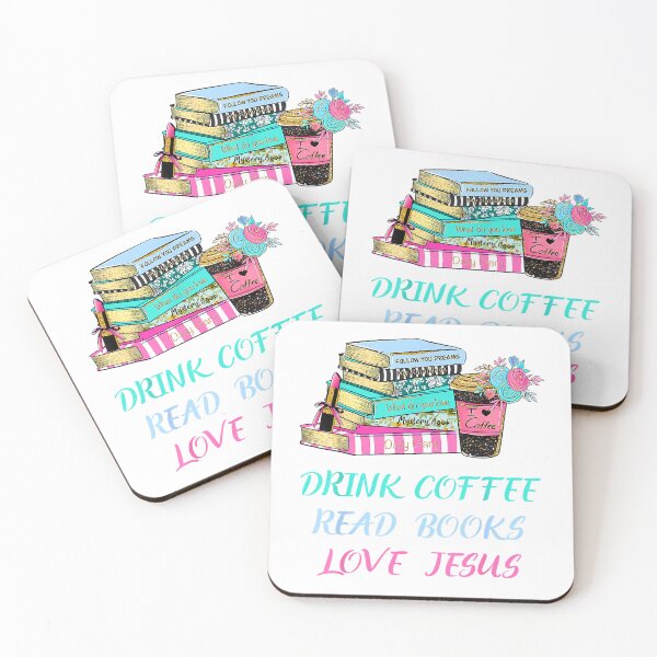 Item preview, Drink Coffee Read Books Love Jesus Christian Religious God T-Shirt designed and sold by SubStudio97.
