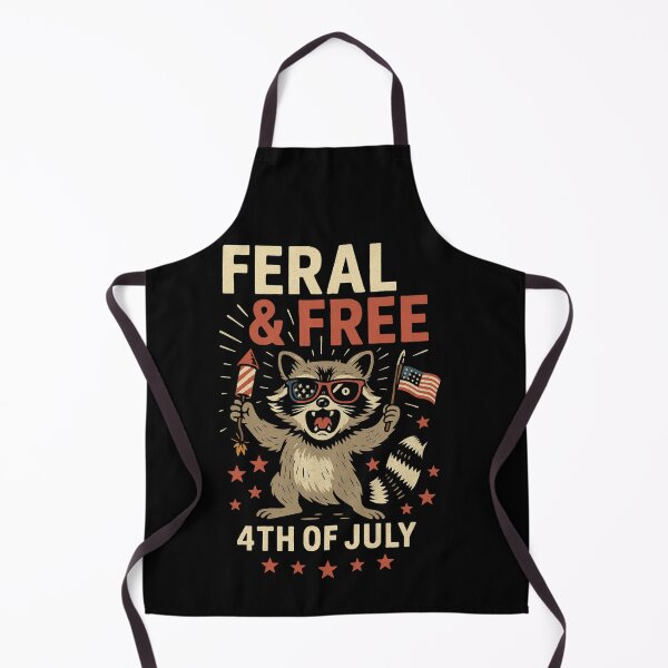 Item preview, Feral & Free 4th Of July Raccoon Patriotic American Independence Day designed and sold by SofenArt.