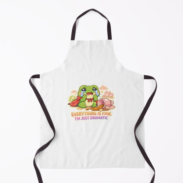 Item preview, Everything Is Fine Im Just Dramatic Funny Frog Sticker designed and sold by MIROUZ2000.
