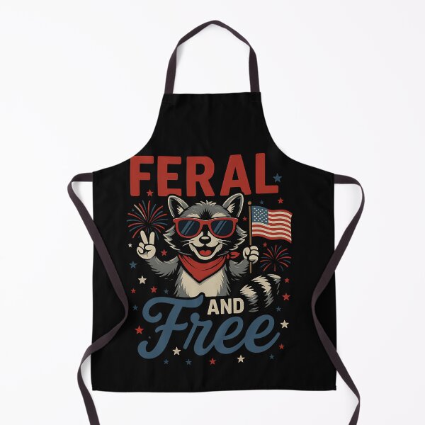 Item preview, Feral And Free Raccoon Fourth Of July Patriot designed and sold by SofenArt.