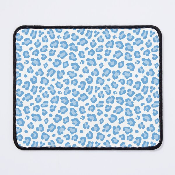 Item preview, White and Sky Blue leopard print designed and sold by pattern-archive.