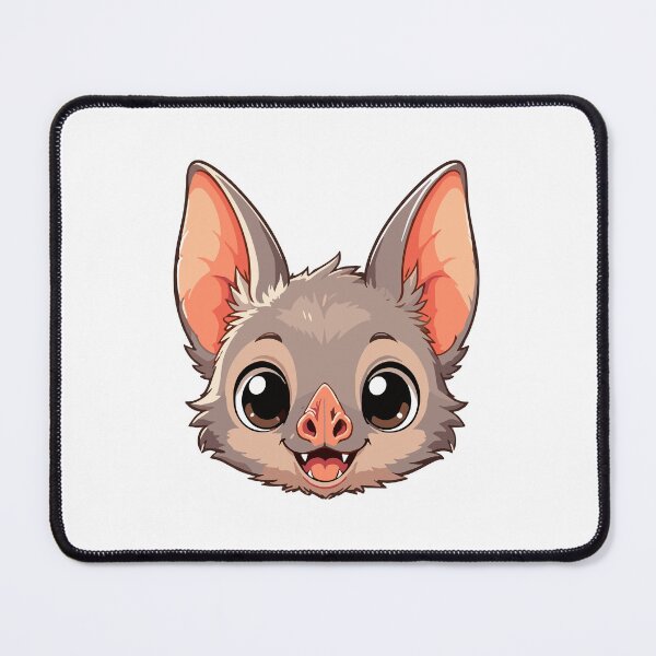 Item preview, Cute Bat Cartoon Face designed and sold by Krincydigitalart.